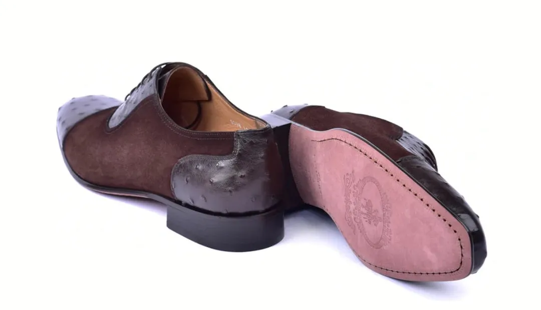 Corrente 6708 Cap-Toe lace-up Oxford - Brown soft vibe