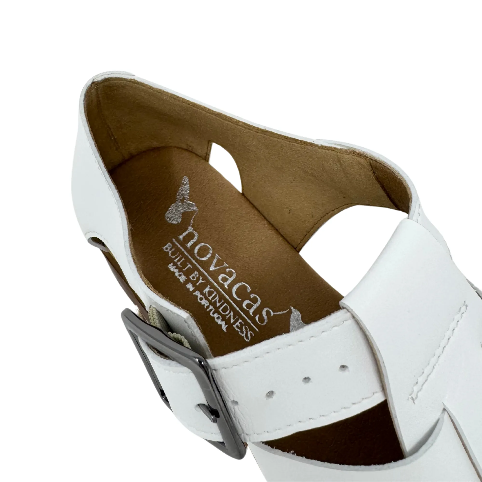 Courtney Sandal in White from Novacas Cloud Mind