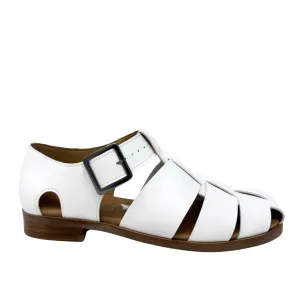 Courtney Sandal in White from Novacas Happy Feet