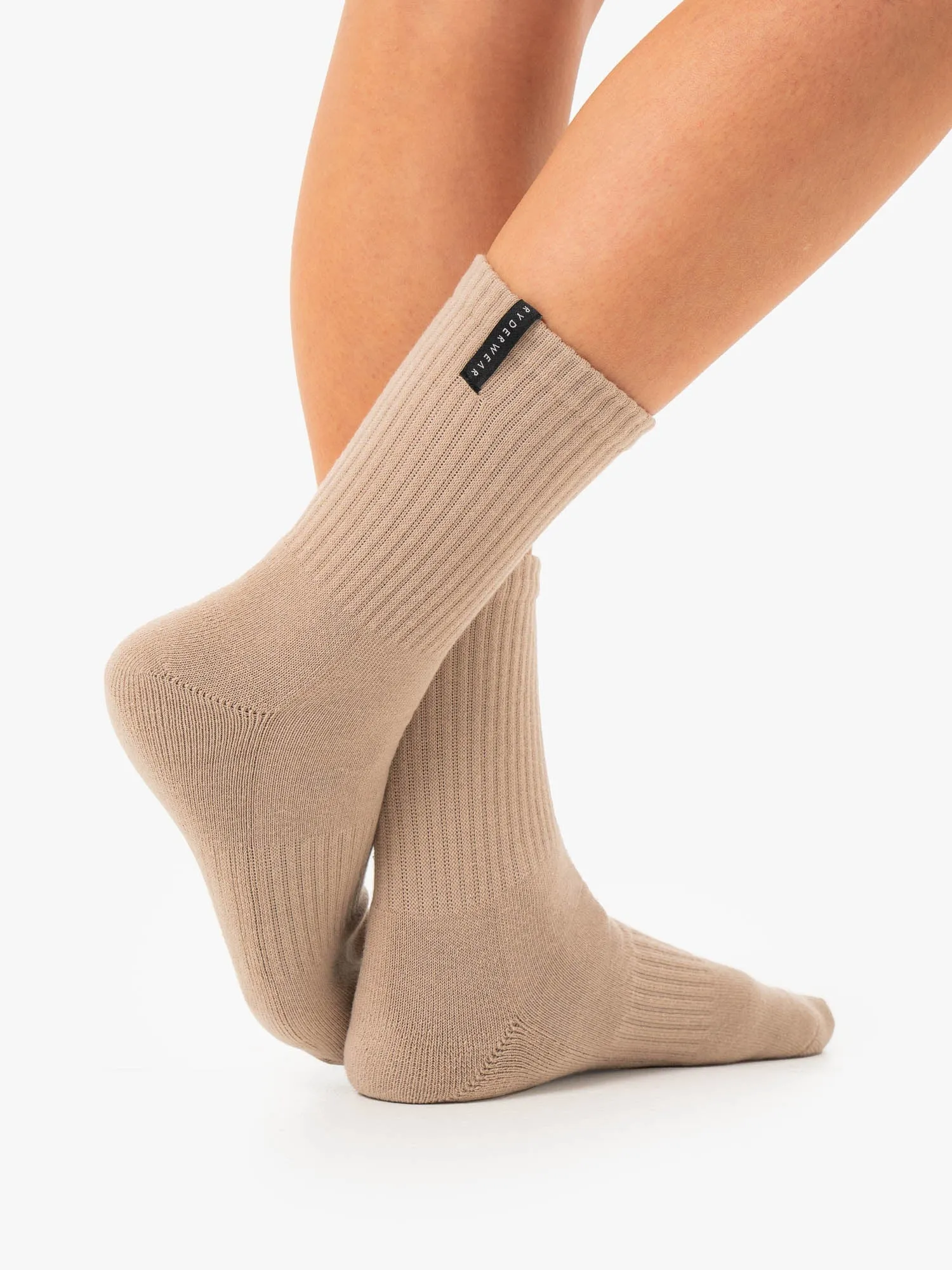 Crew Socks - Almond Skin Friendly