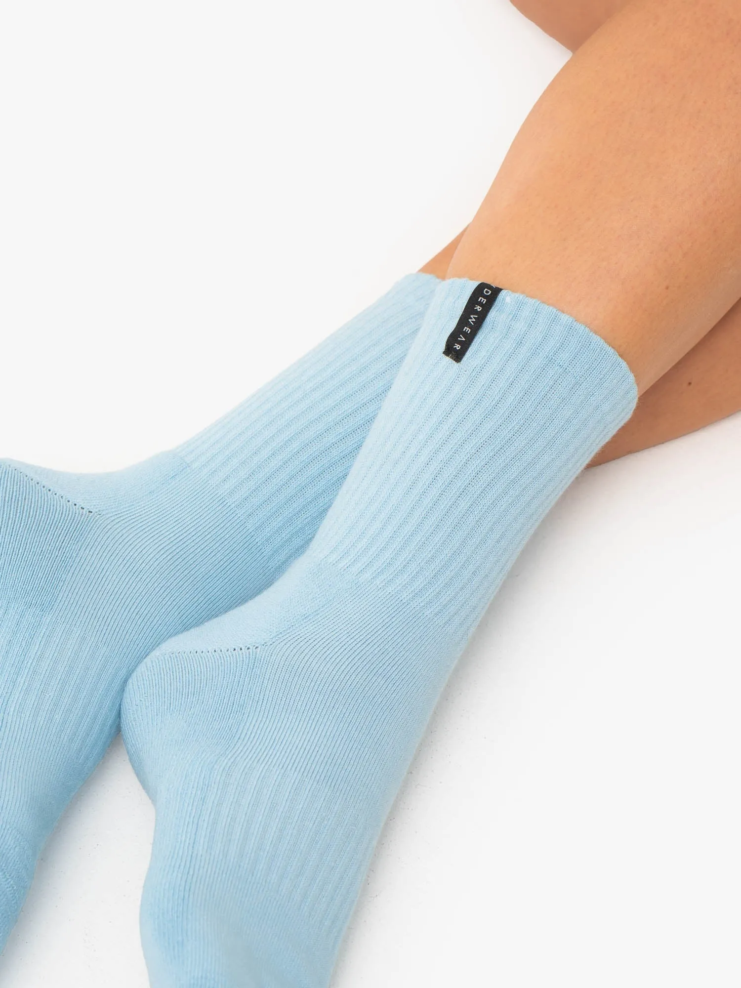 Crew Socks - Sky Blue Light Breath