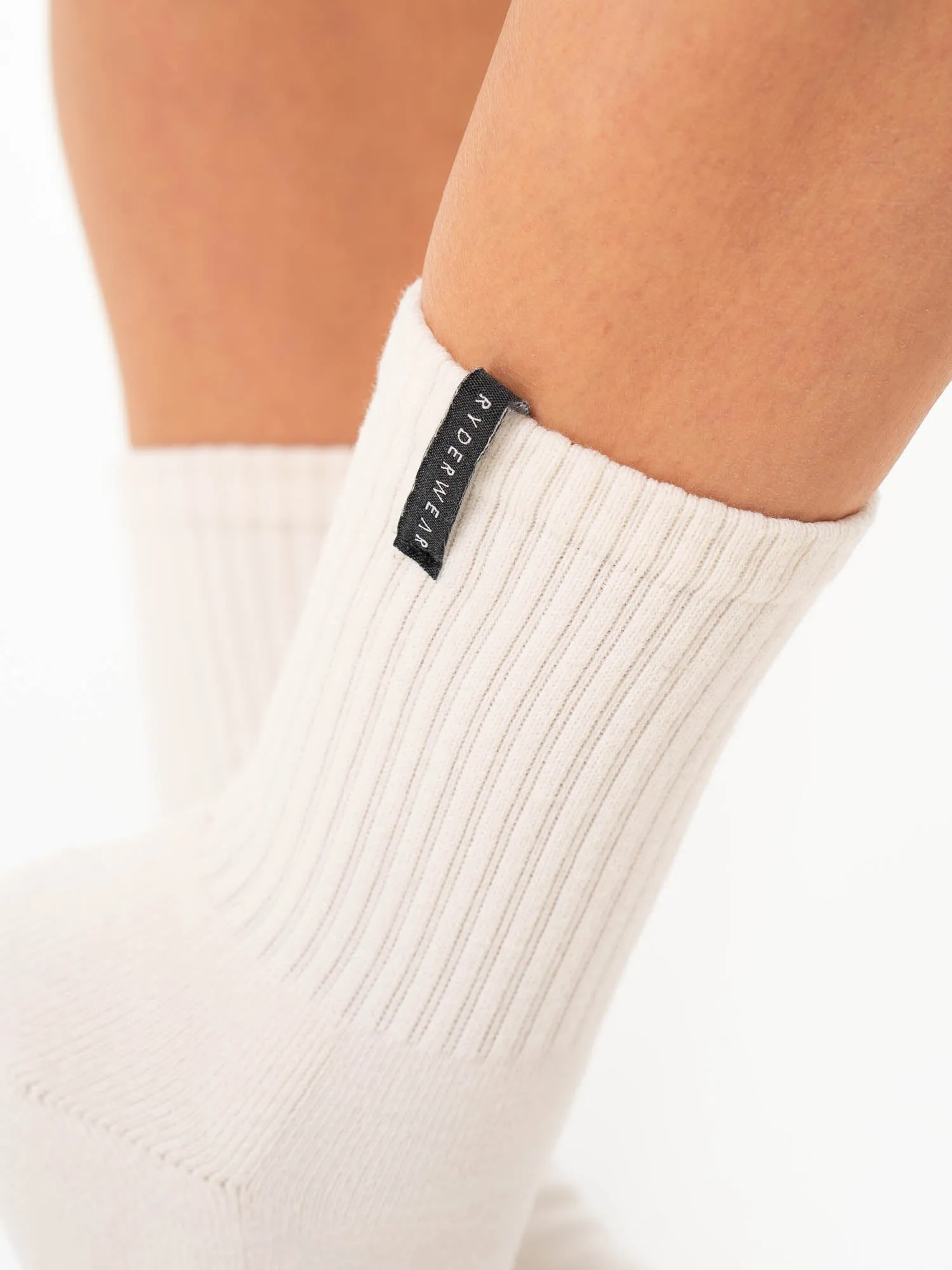 Crew Socks - Vanilla Casual Sport