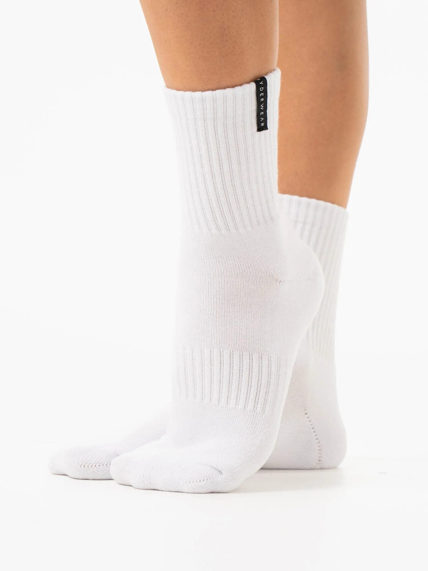 Crew Socks - White Colorful Style