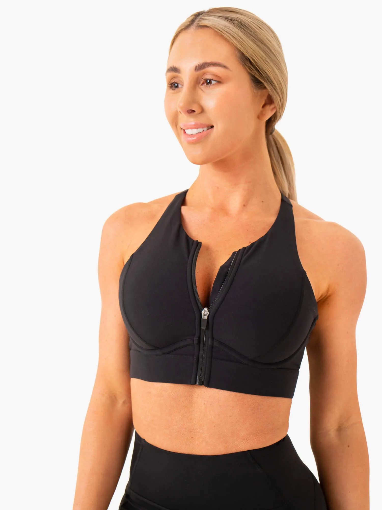 Critical High Impact Sports Bra - Black Quick Dry