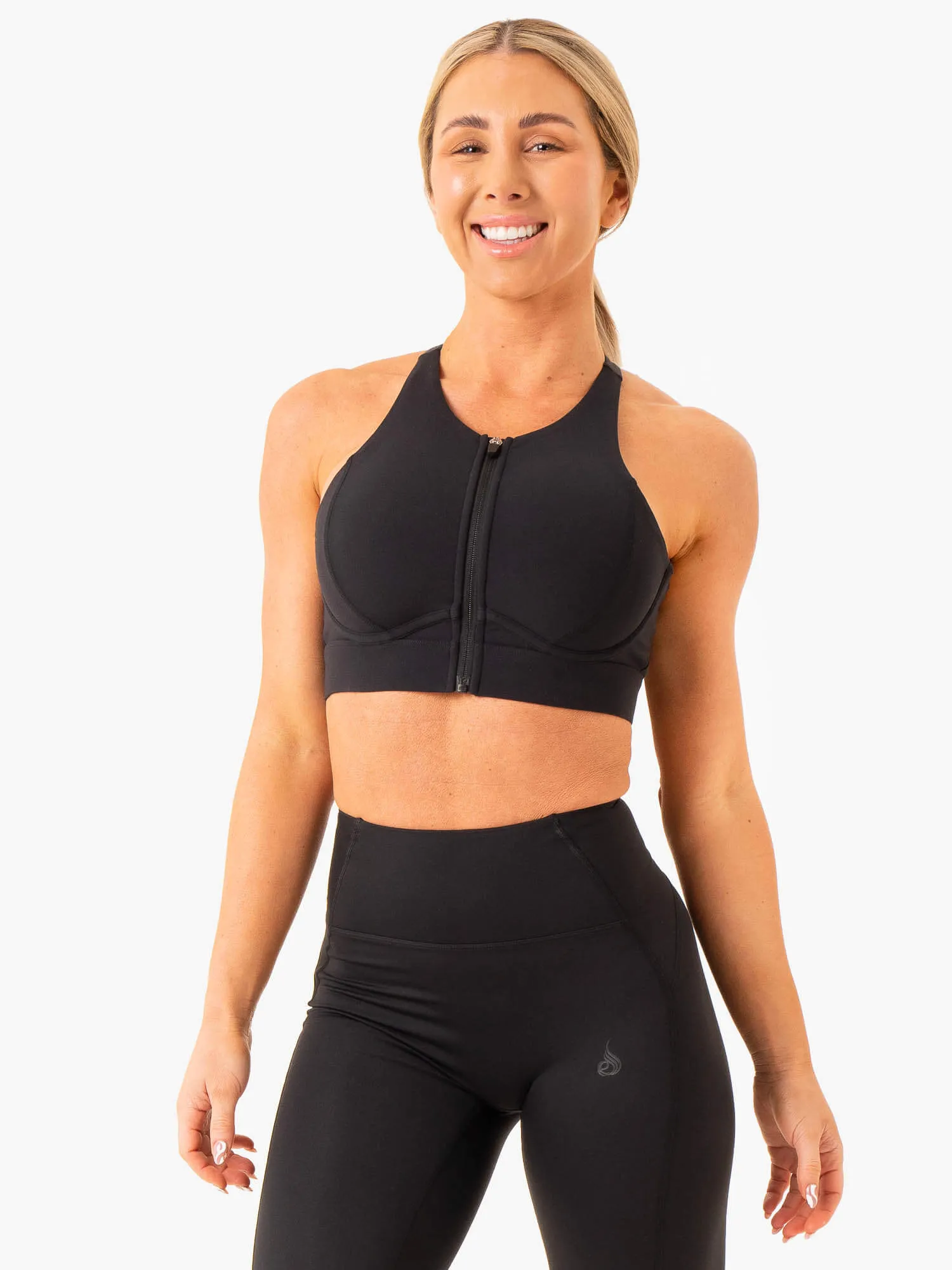 Critical High Impact Sports Bra - Black Shock Cushion