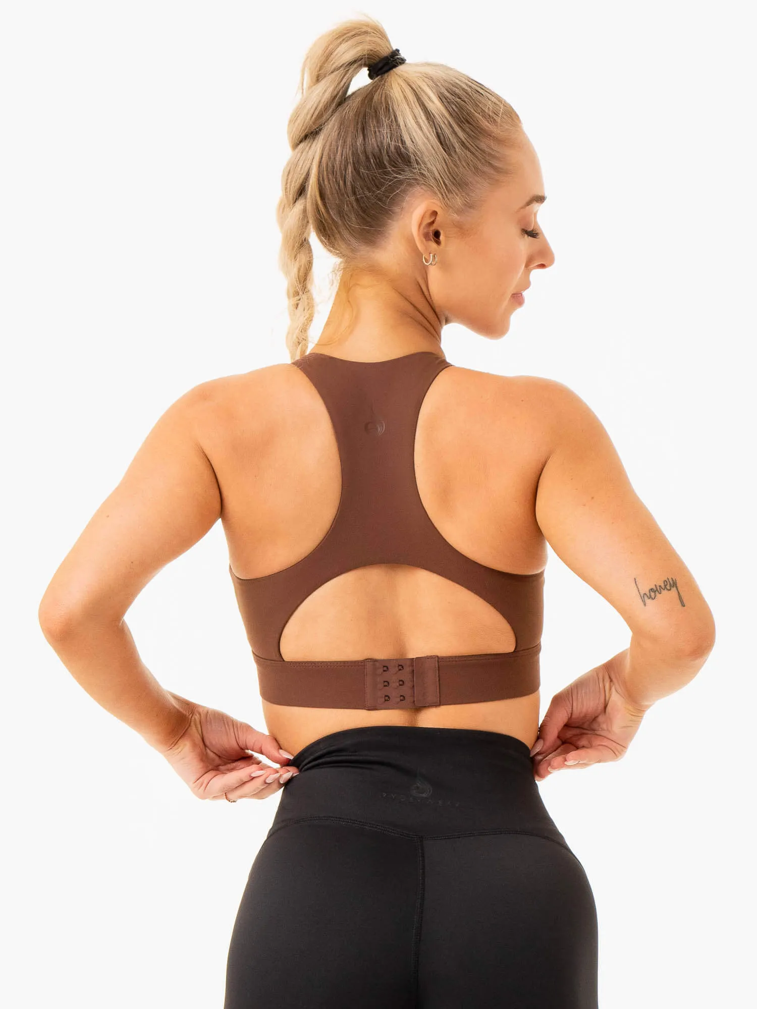 Critical High Impact Sports Bra - Chocolate Soft Durable