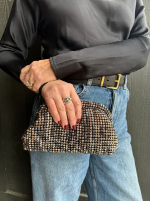 Crystal Clutch Multi Color smooth glam