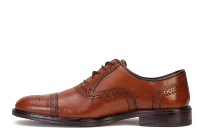 Daley Cap Toe Shoes - Tan carefree step