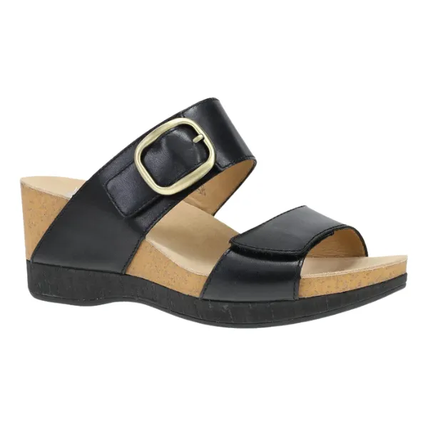 Dansko Women's Shannon Black Burnished elastic band