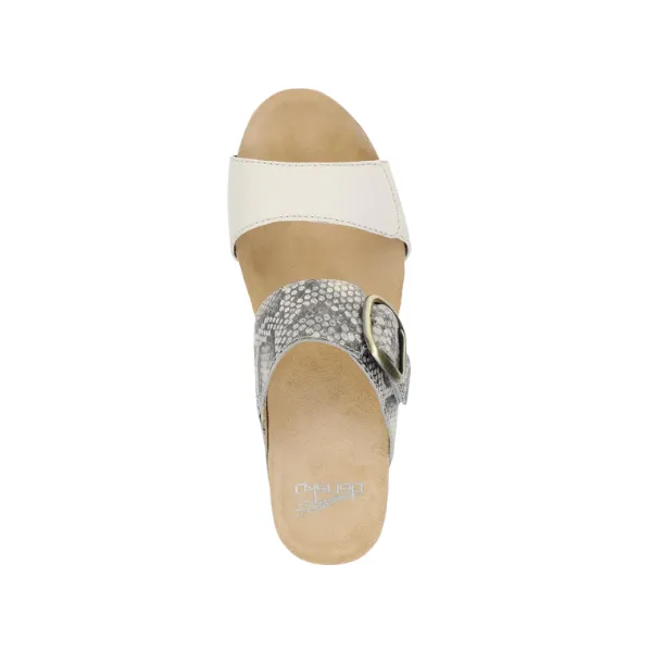 Dansko Women's Shannon Snake/Ivory Leather Clean Style