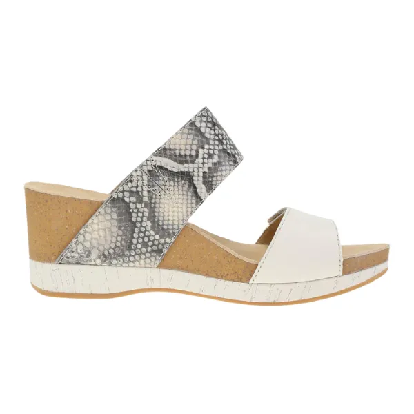 Dansko Women's Shannon Snake/Ivory Leather Pure Comfort