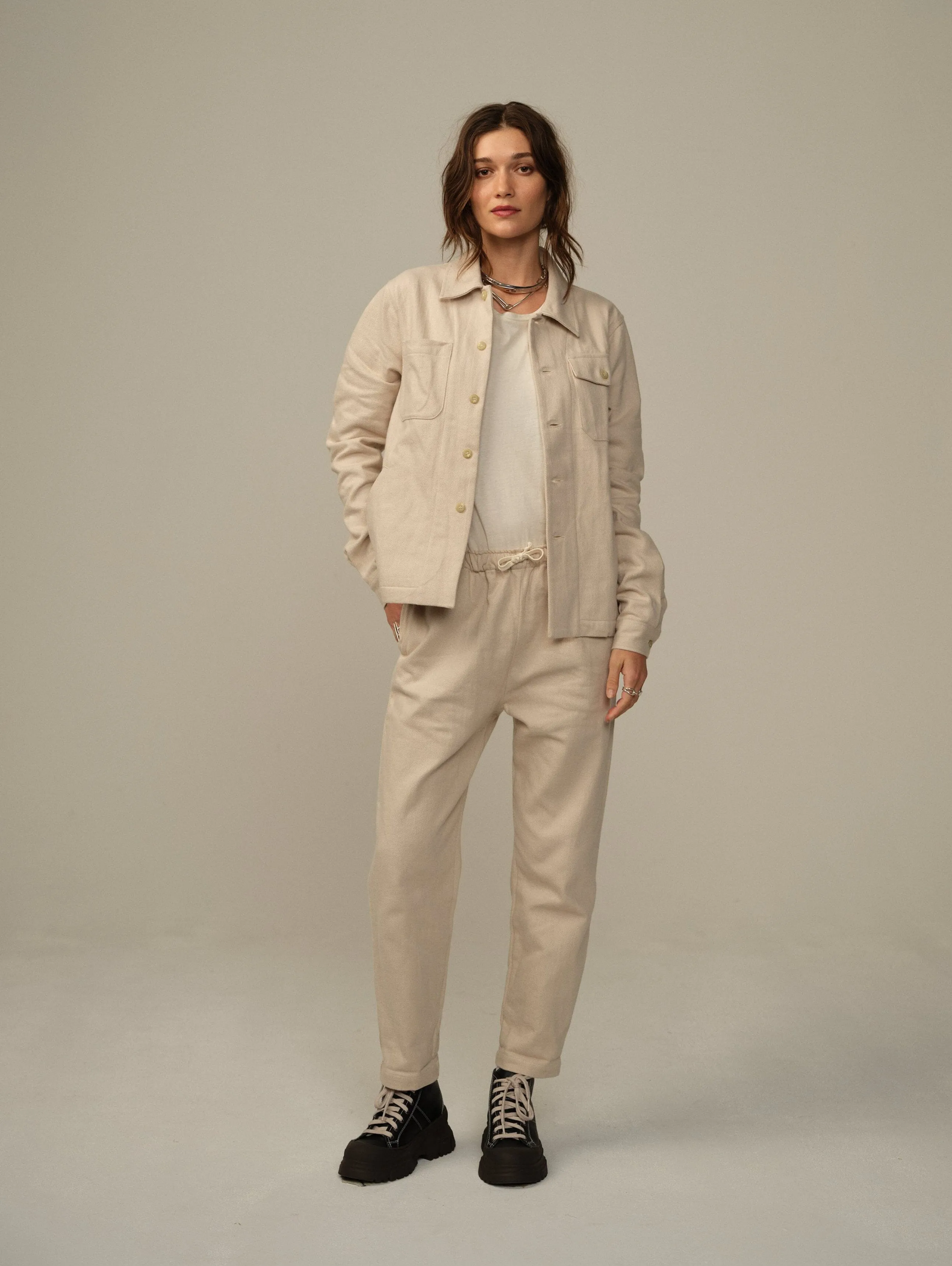 Dean Japanese Flannel Jacket - Final Sale natural fibers