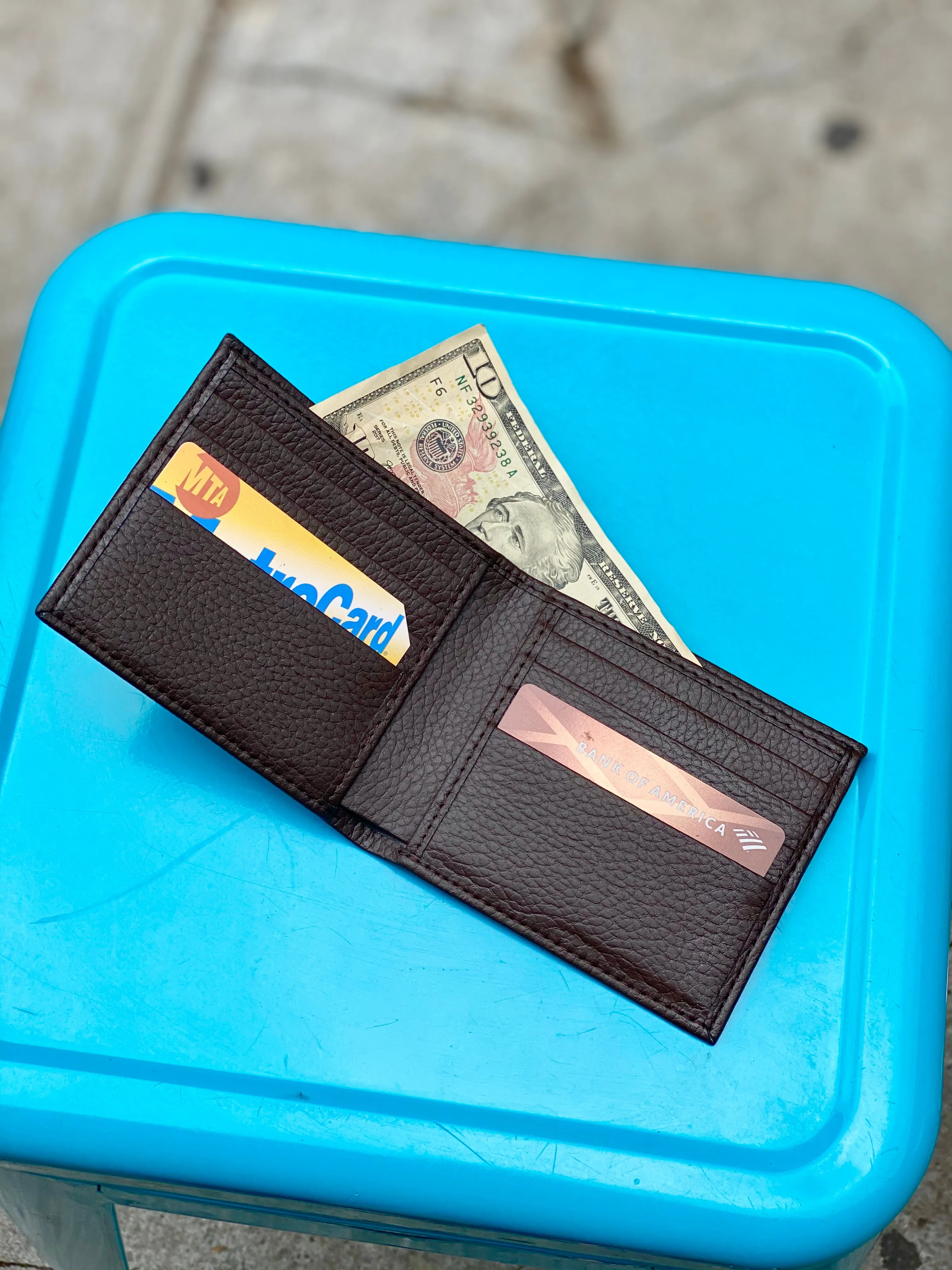 Decker Wallet in Brown Pebble from Novacas fashion edit