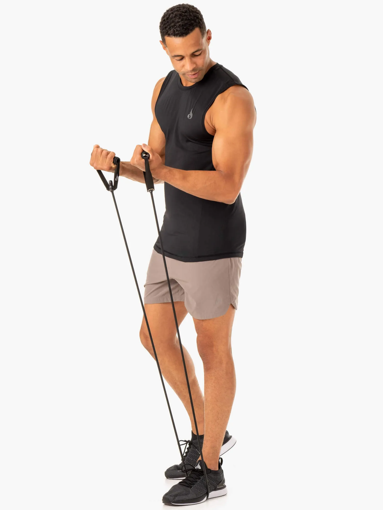 Division Training Shorts - Taupe breathable zones