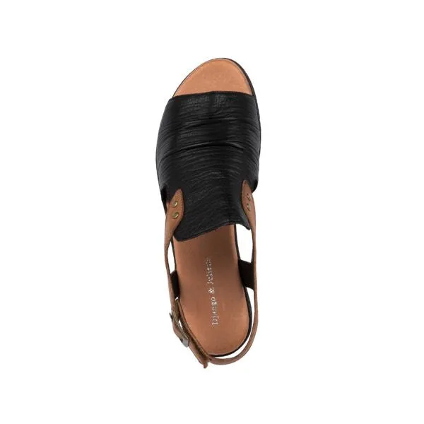 Django & Juliette Women's Madis Black Leather comfort all