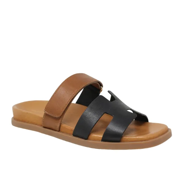 Django & Juliette Women's Nodette Black/Tan Easy Breath