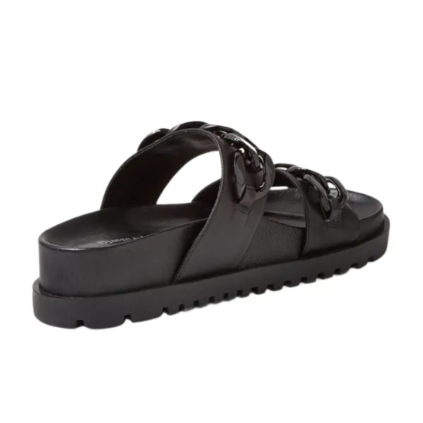 Django & Juliette Women's Ubey Black Leather easy mornings