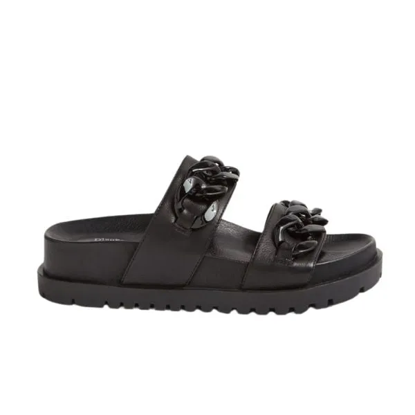 Django & Juliette Women's Ubey Black Leather motion feel