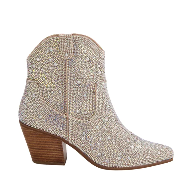 Django & Juliette Women's Wagon Silver Jewel comfort luxe