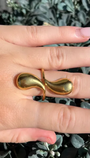 Double Teardrop Ring summer glow