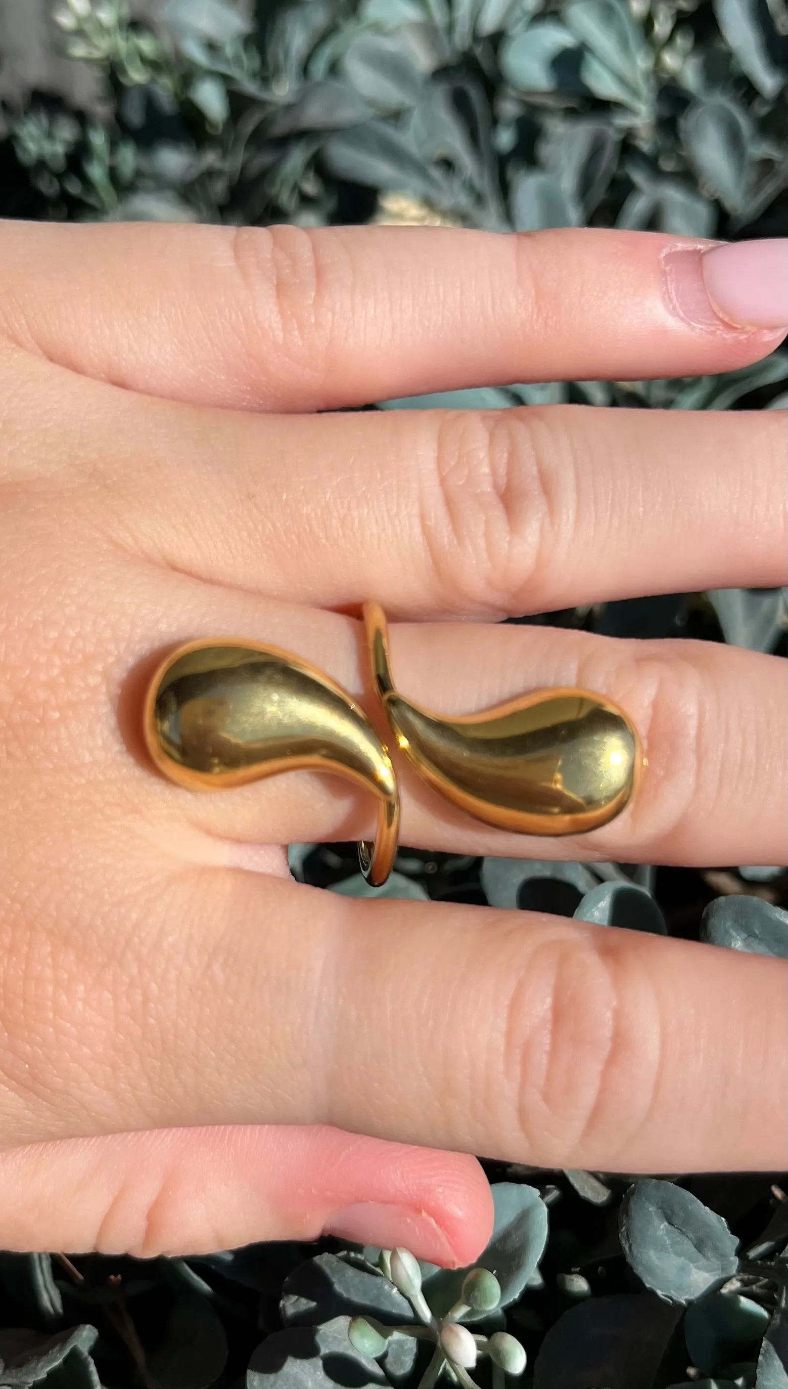 Double Teardrop Ring summer glow