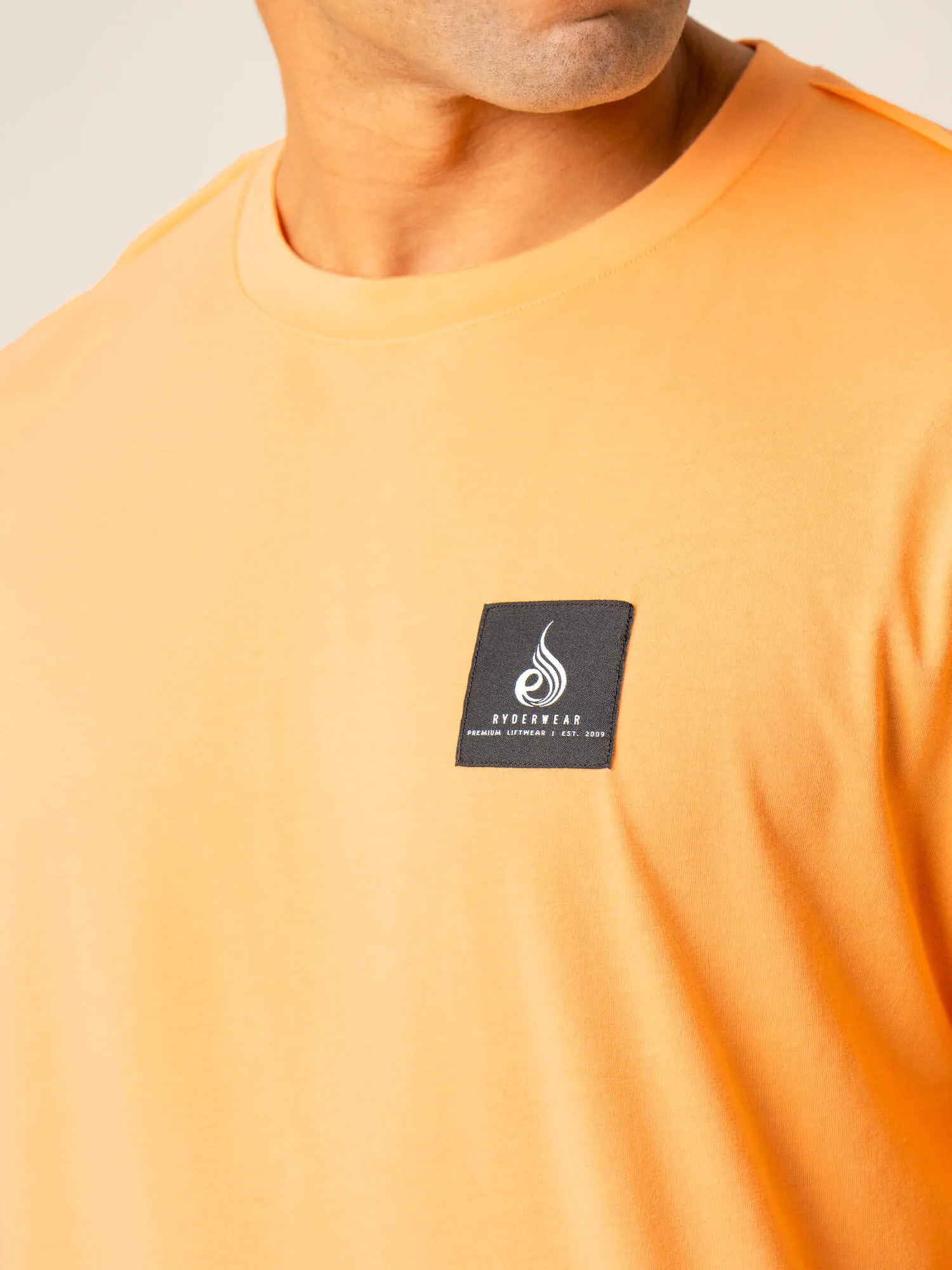 Dynamic Oversized T-Shirt - Orange Sherbet wrinkle free