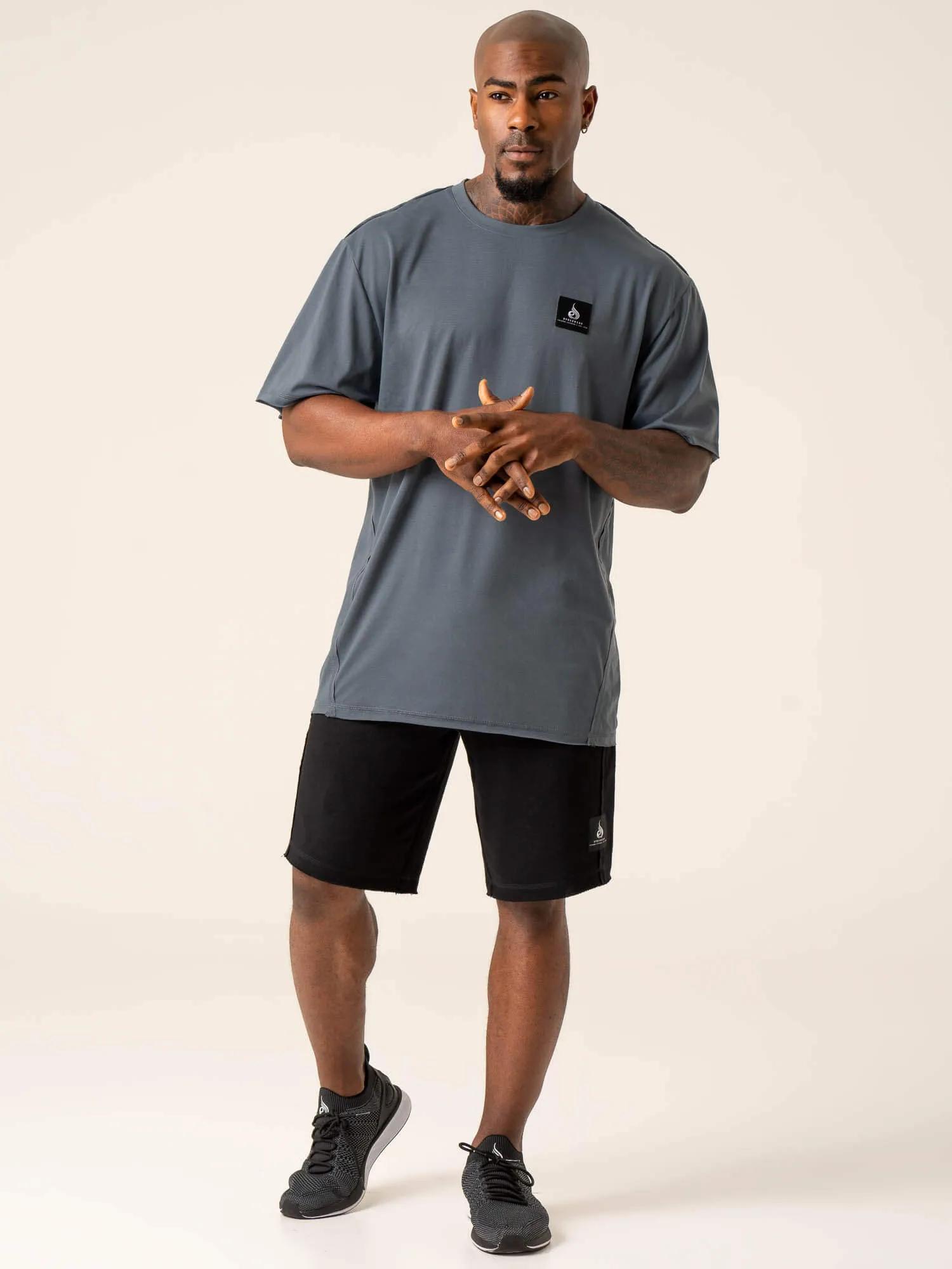 Dynamic Oversized T-Shirt - Petrol outdoor workout