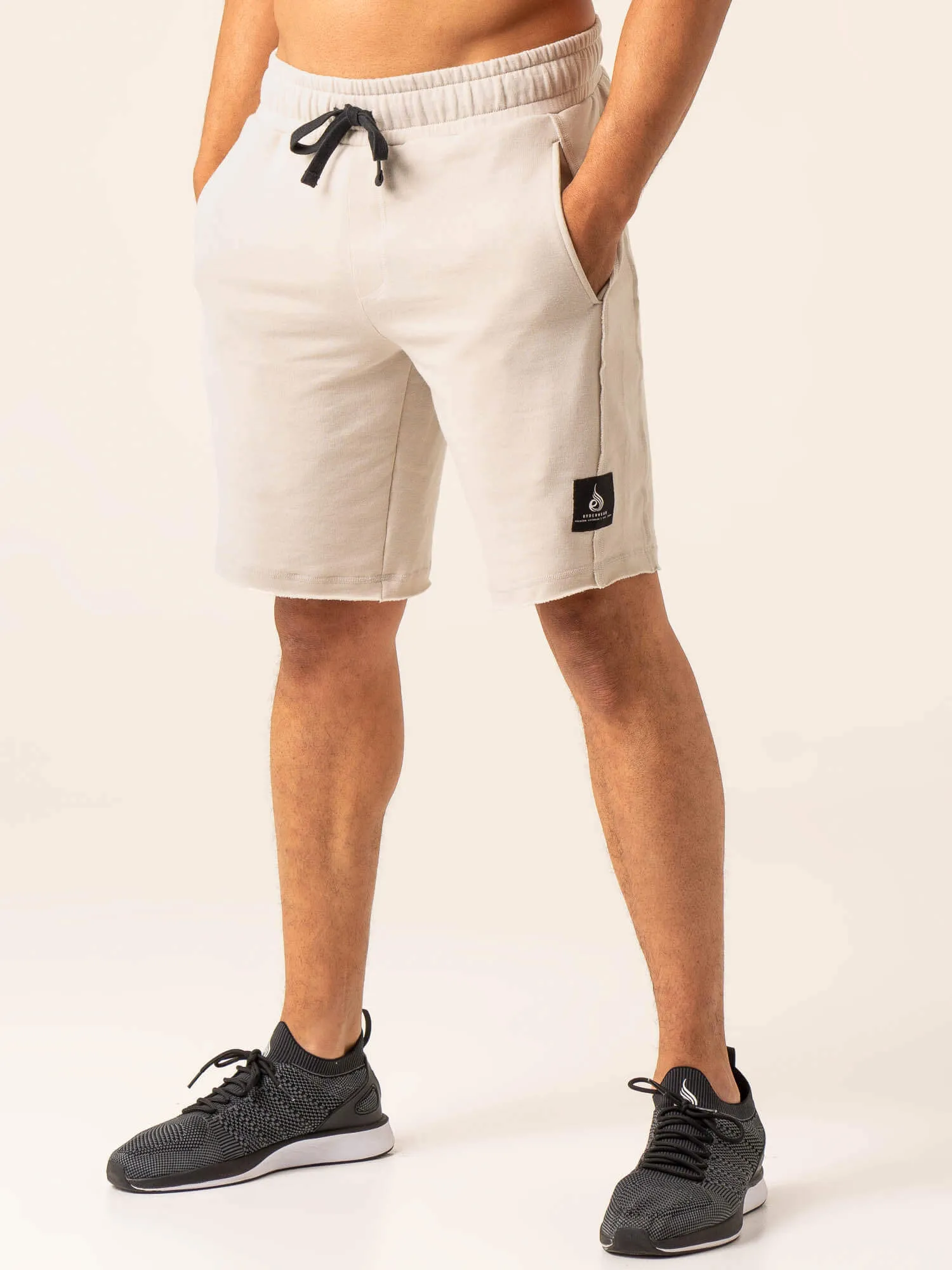 Dynamic Track Short - Stone stretch fit