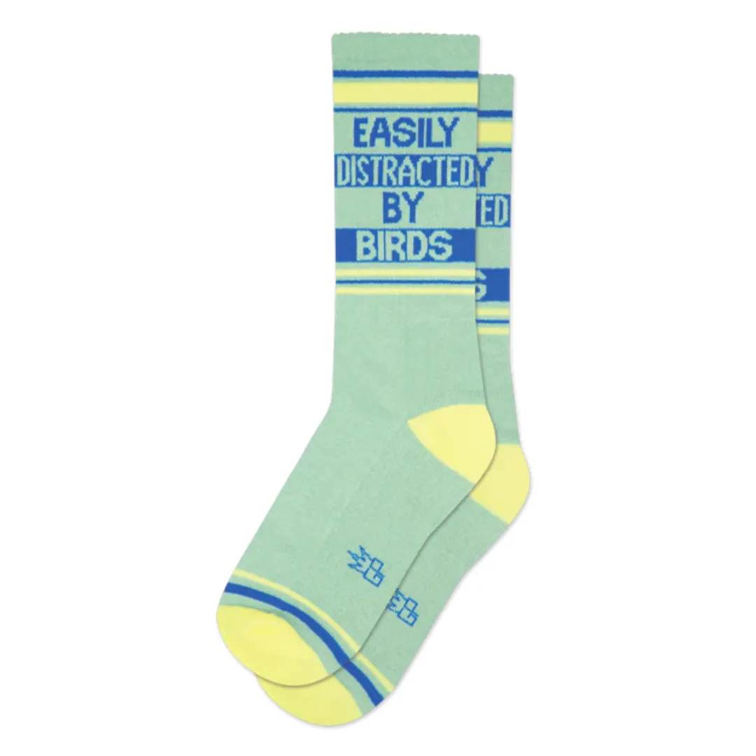 Easily Distracted by Birds Socks from Gumball Poodle Pro Design