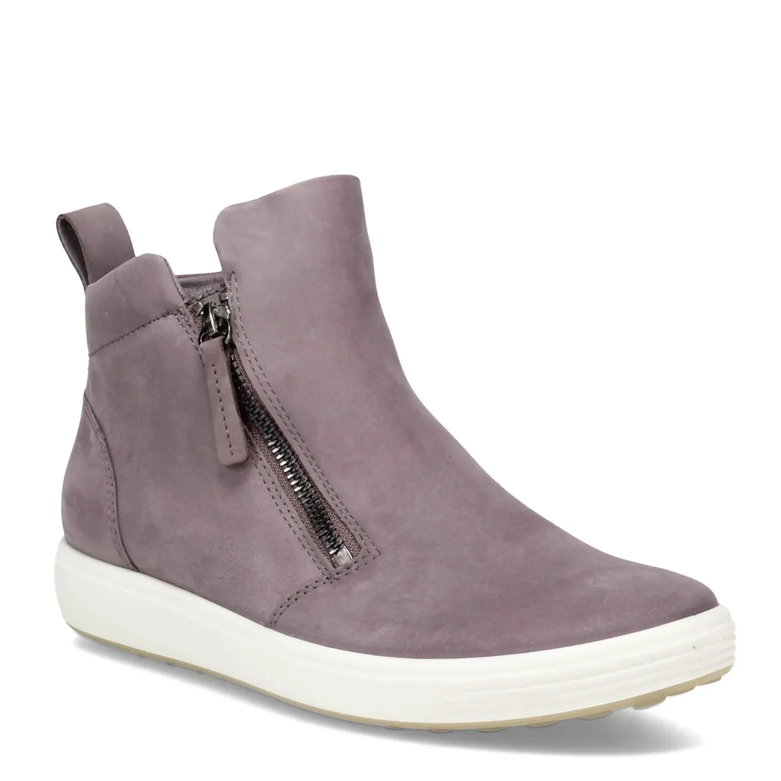 ECCO Women's Soft 7 Zip Bootie Gray dry land