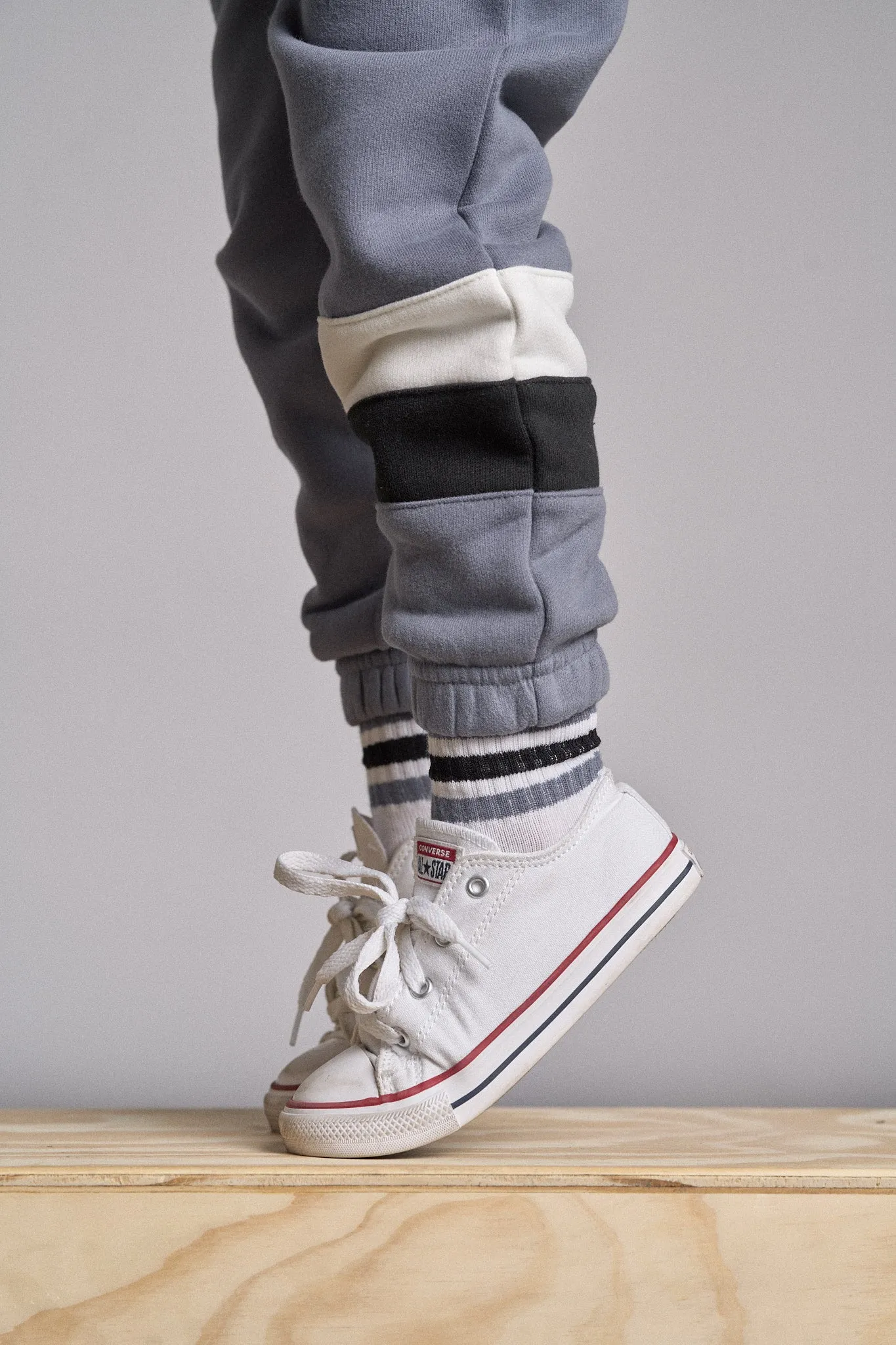Elevated Stripe Sweatpant - Blue Casual Match