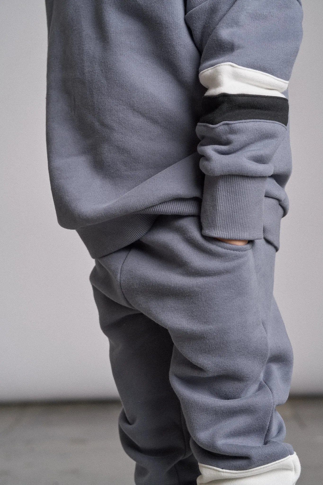 Elevated Stripe Sweatpant - Blue Breath Lightweight