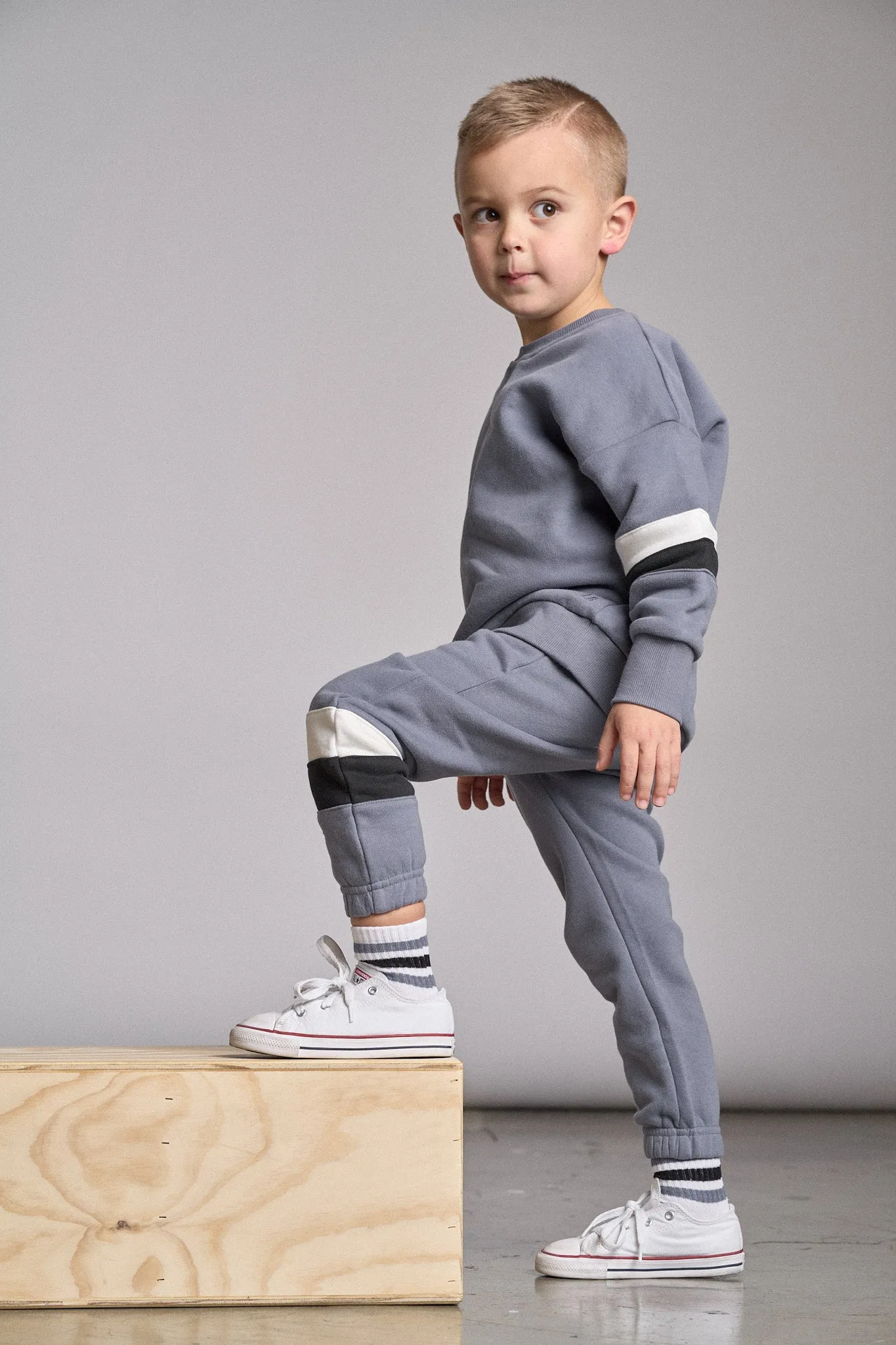 Elevated Stripe Sweatpant - Blue Yoga Gear