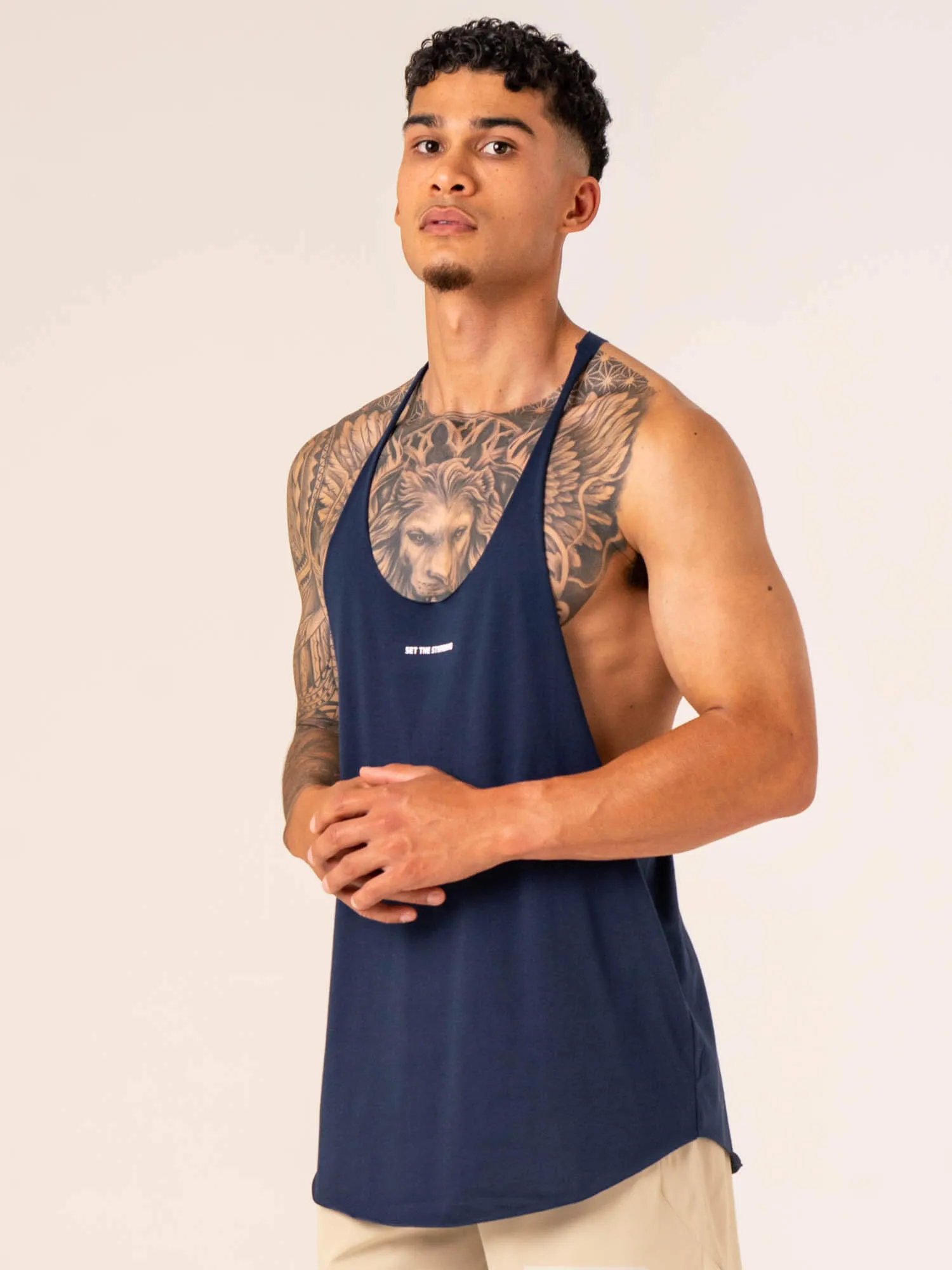 Emerge Arnie T-Back - Navy light design