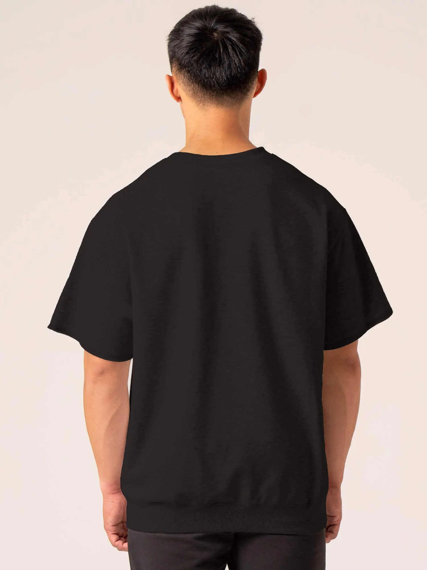 Emerge Fleece T-Shirt - Faded Black urban look