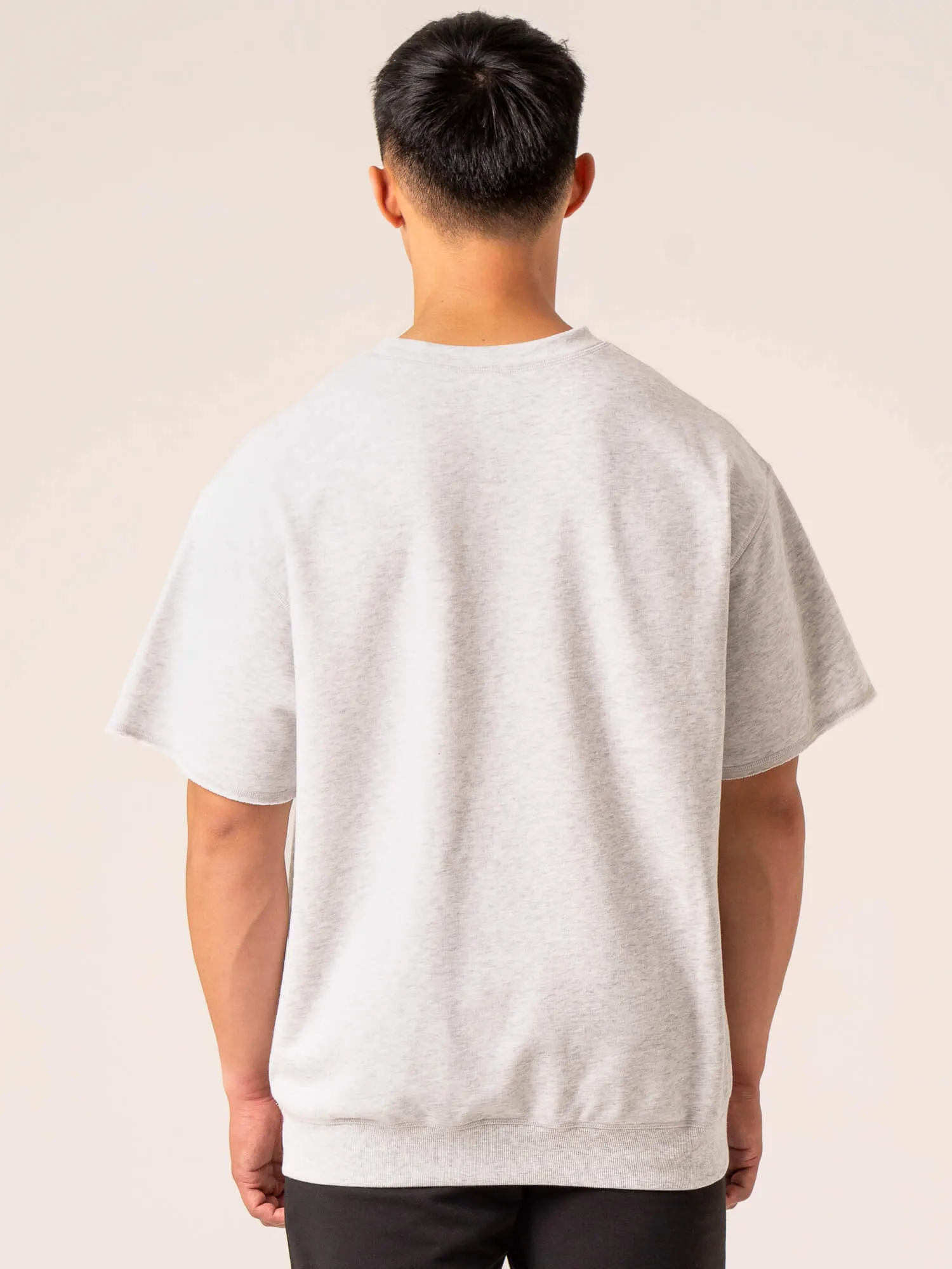 Emerge Fleece T-Shirt - Snow Grey Marl womens favorite
