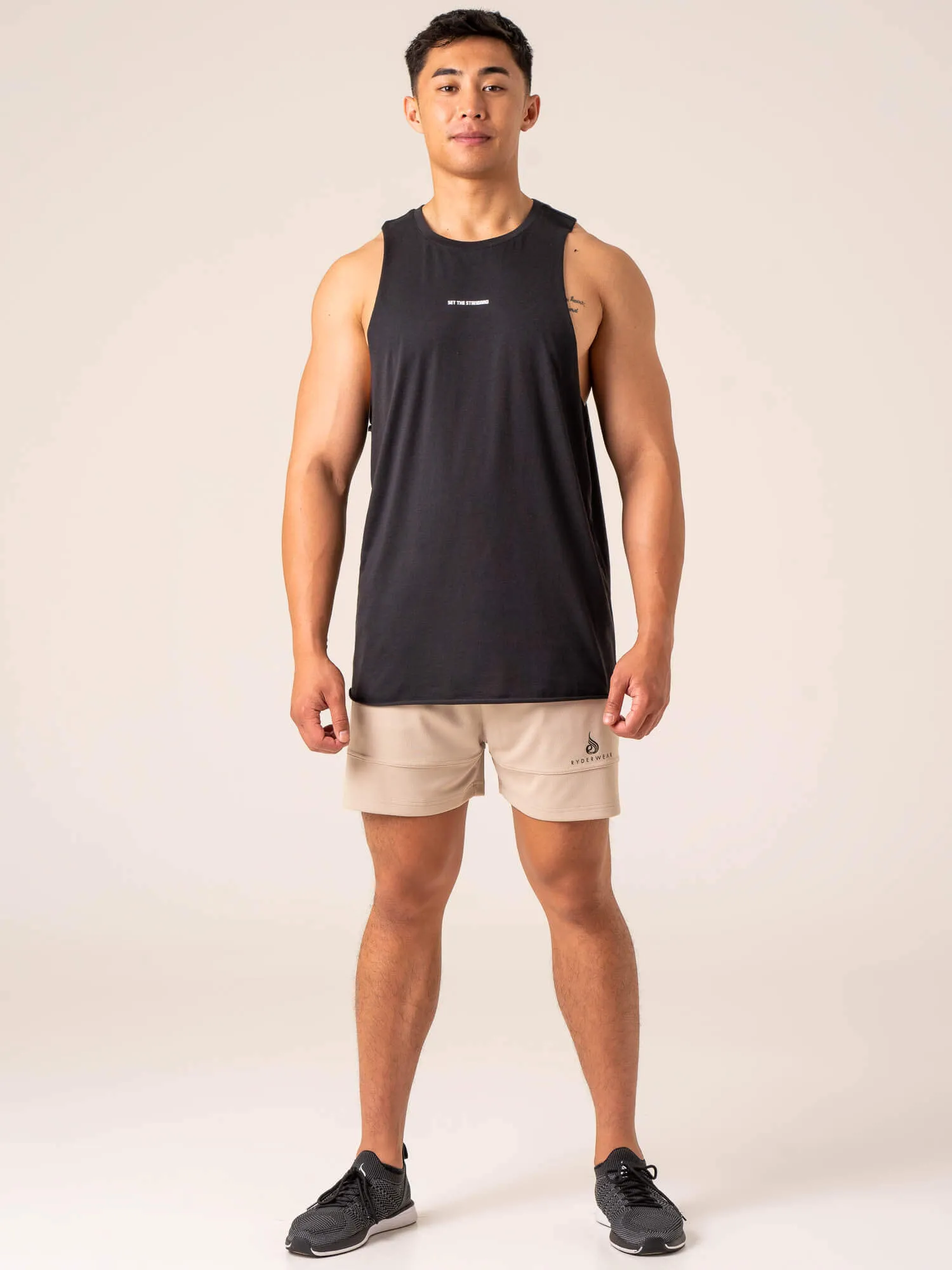 Emerge Mesh Short - Sand fitness trends