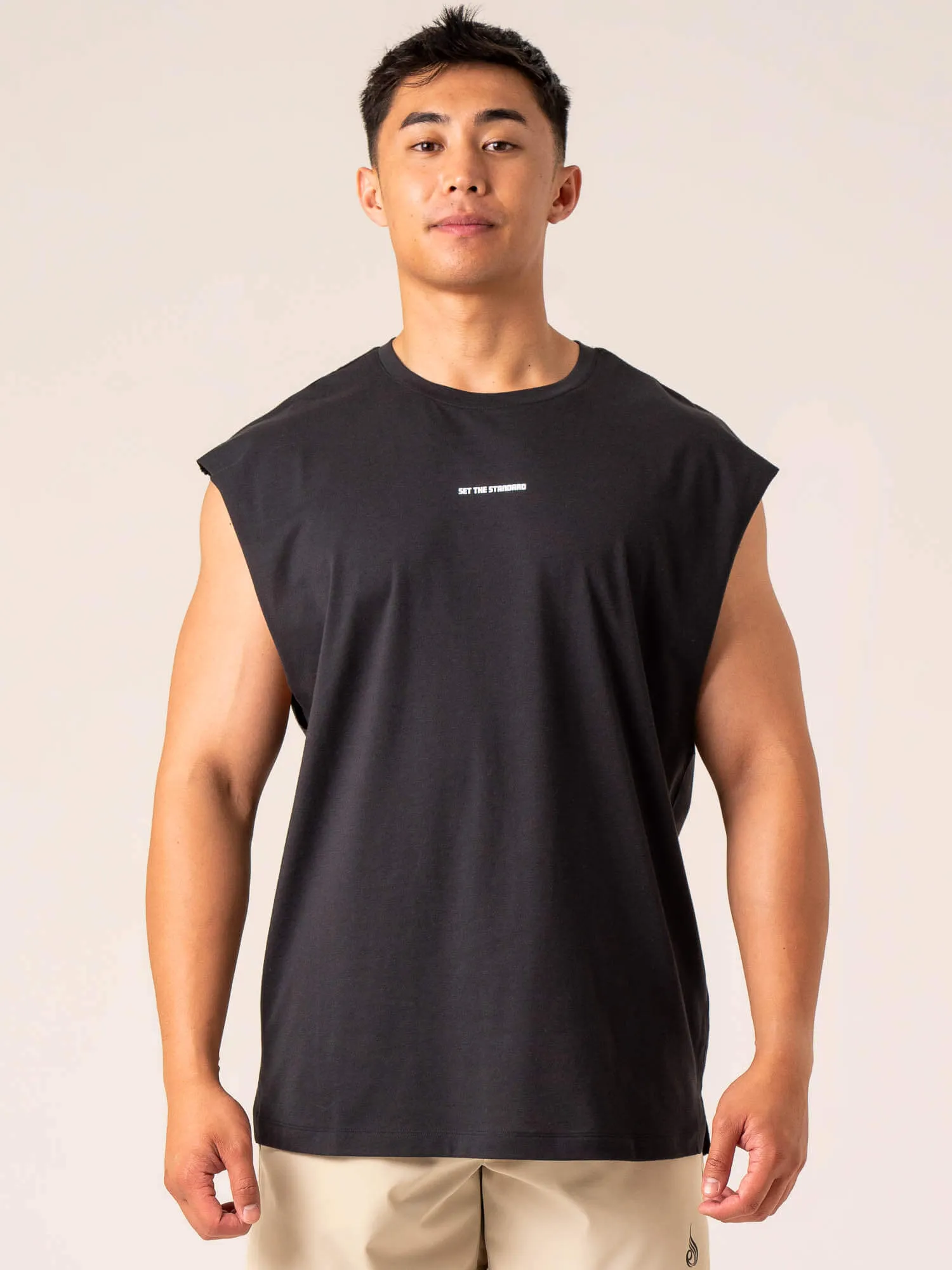 Emerge Muscle Tank - Faded Black comfortable wear