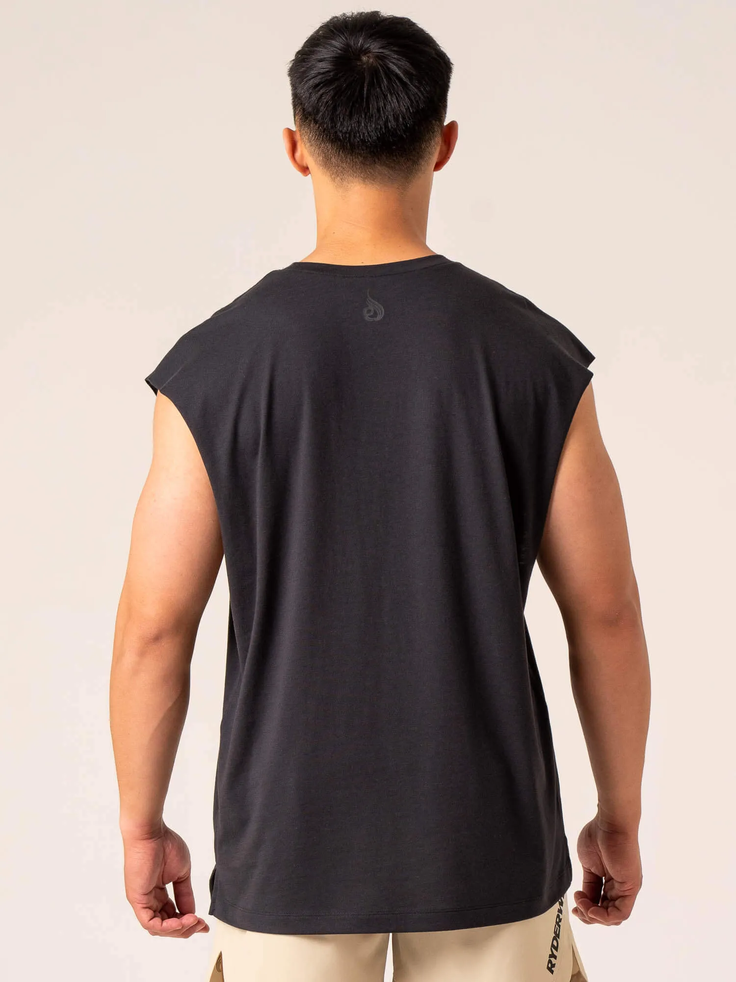 Emerge Muscle Tank - Faded Black multi choice