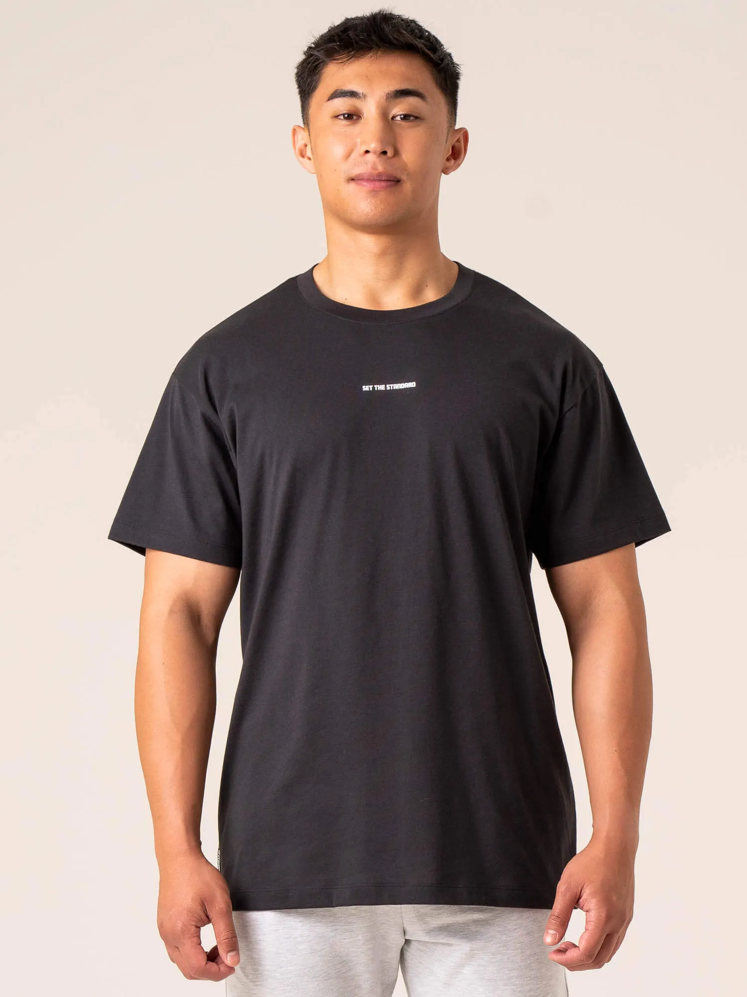 Emerge Oversized T-Shirt - Faded Black travel attire