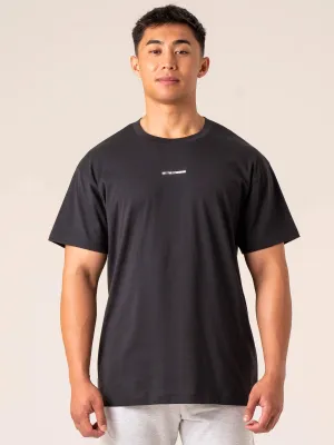 Emerge Oversized T-Shirt - Faded Black travel attire