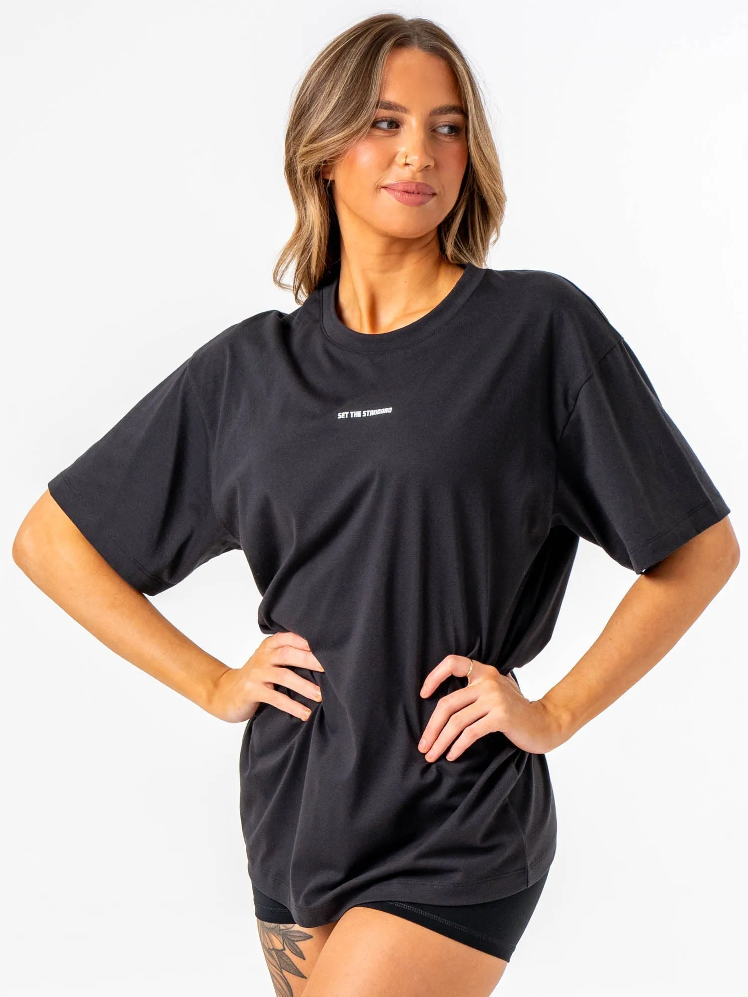 Emerge Oversized T-Shirt - Faded Black minimalist style