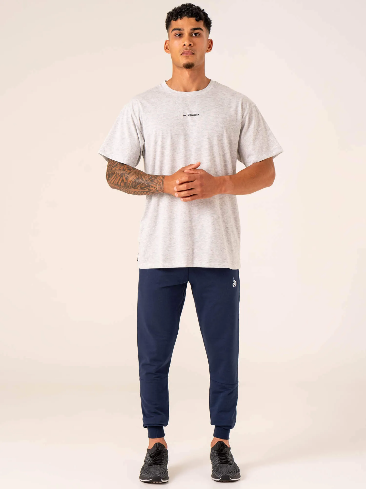 Emerge Oversized T-Shirt - Snow Grey Marl festival vibes