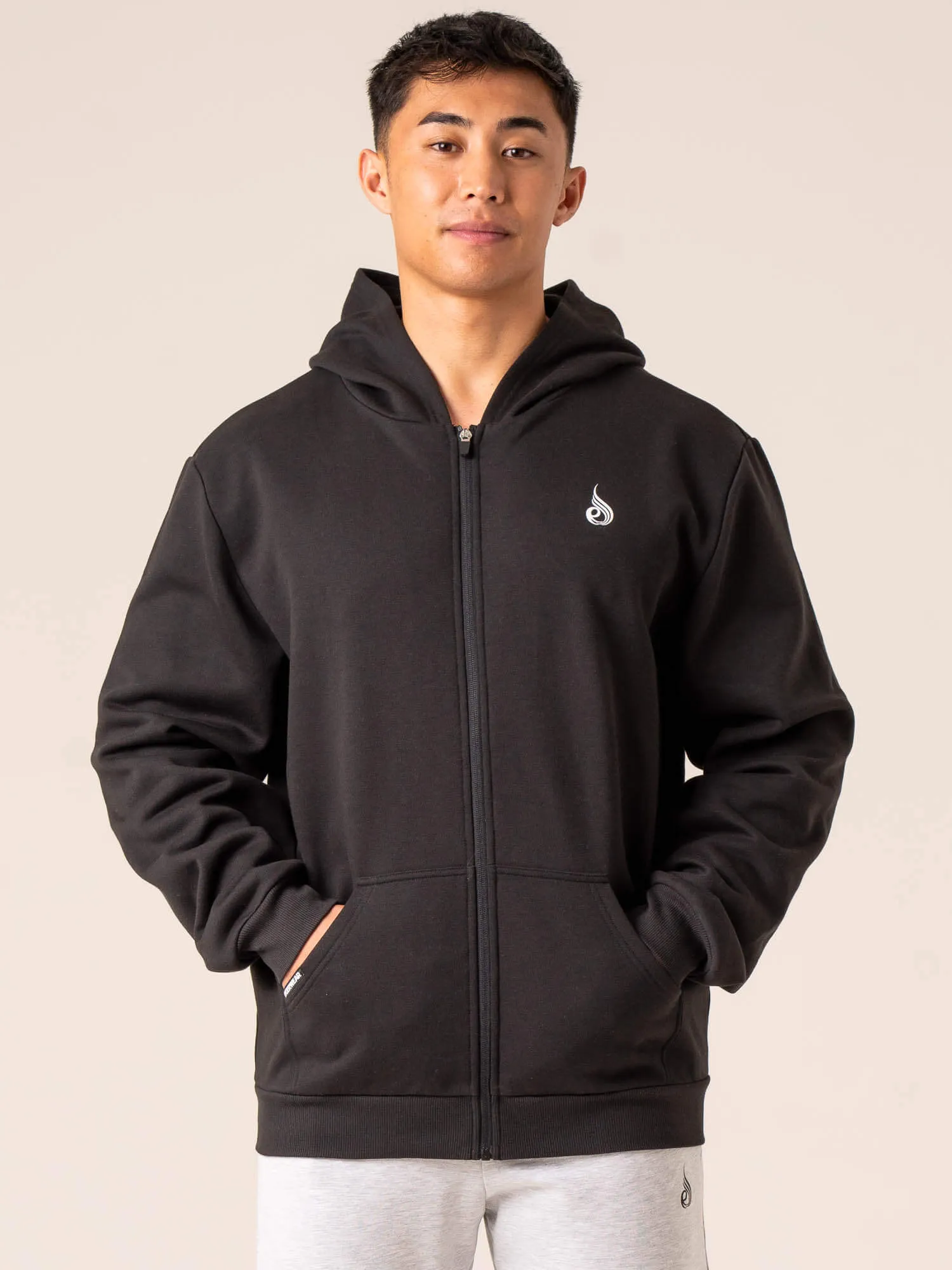 Emerge Track Jacket - Faded Black sleek fit