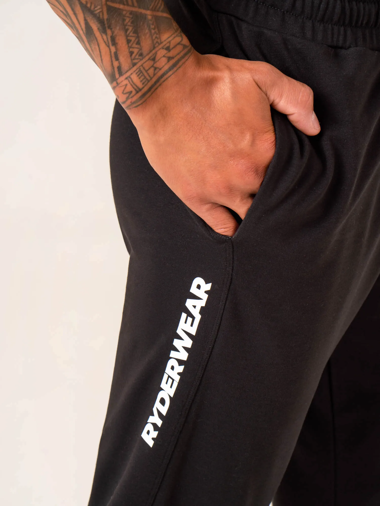 Emerge Track Pant - Faded Black Durable Material