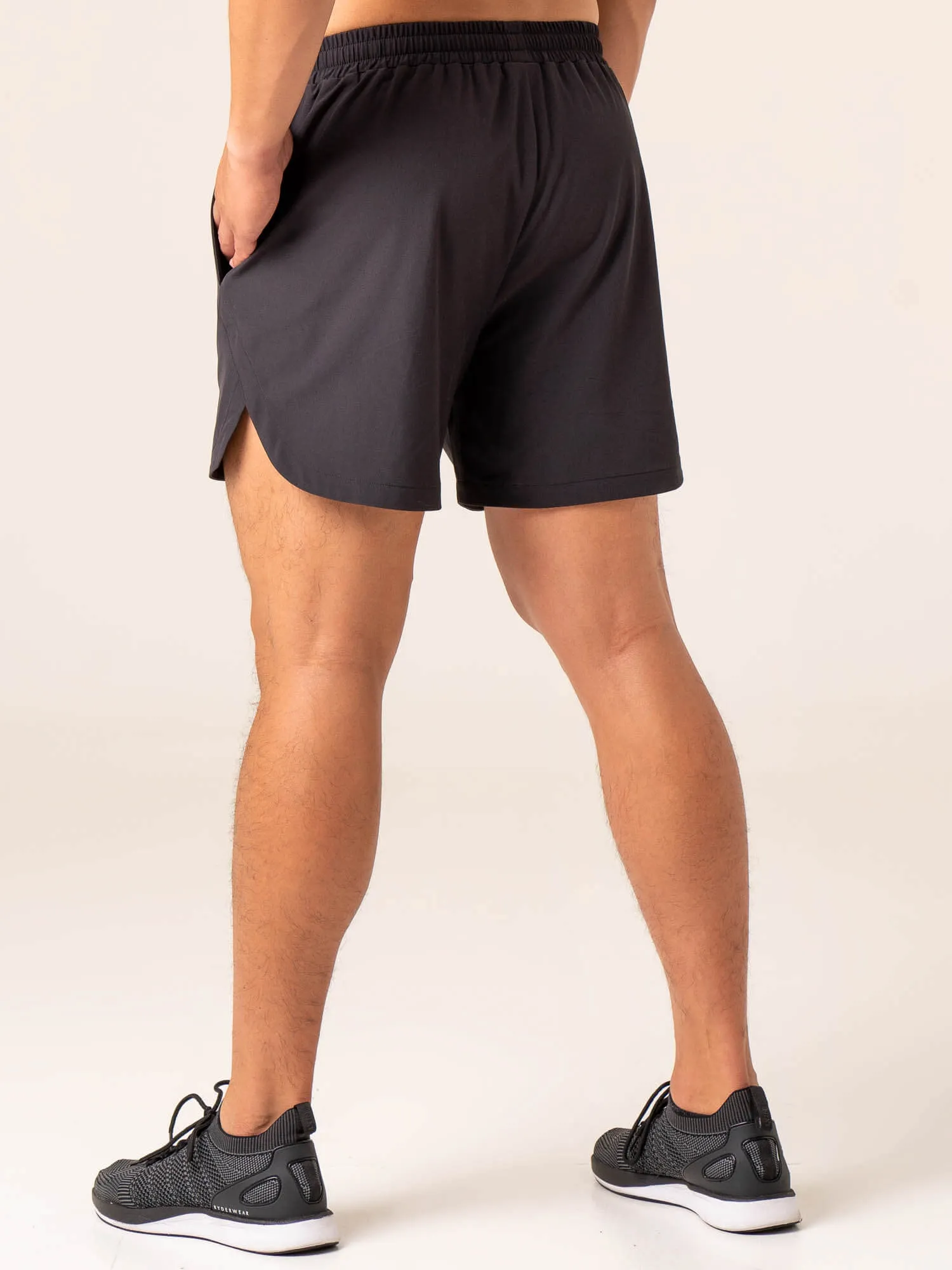 Emerge Training Short - Faded Black stretch fit