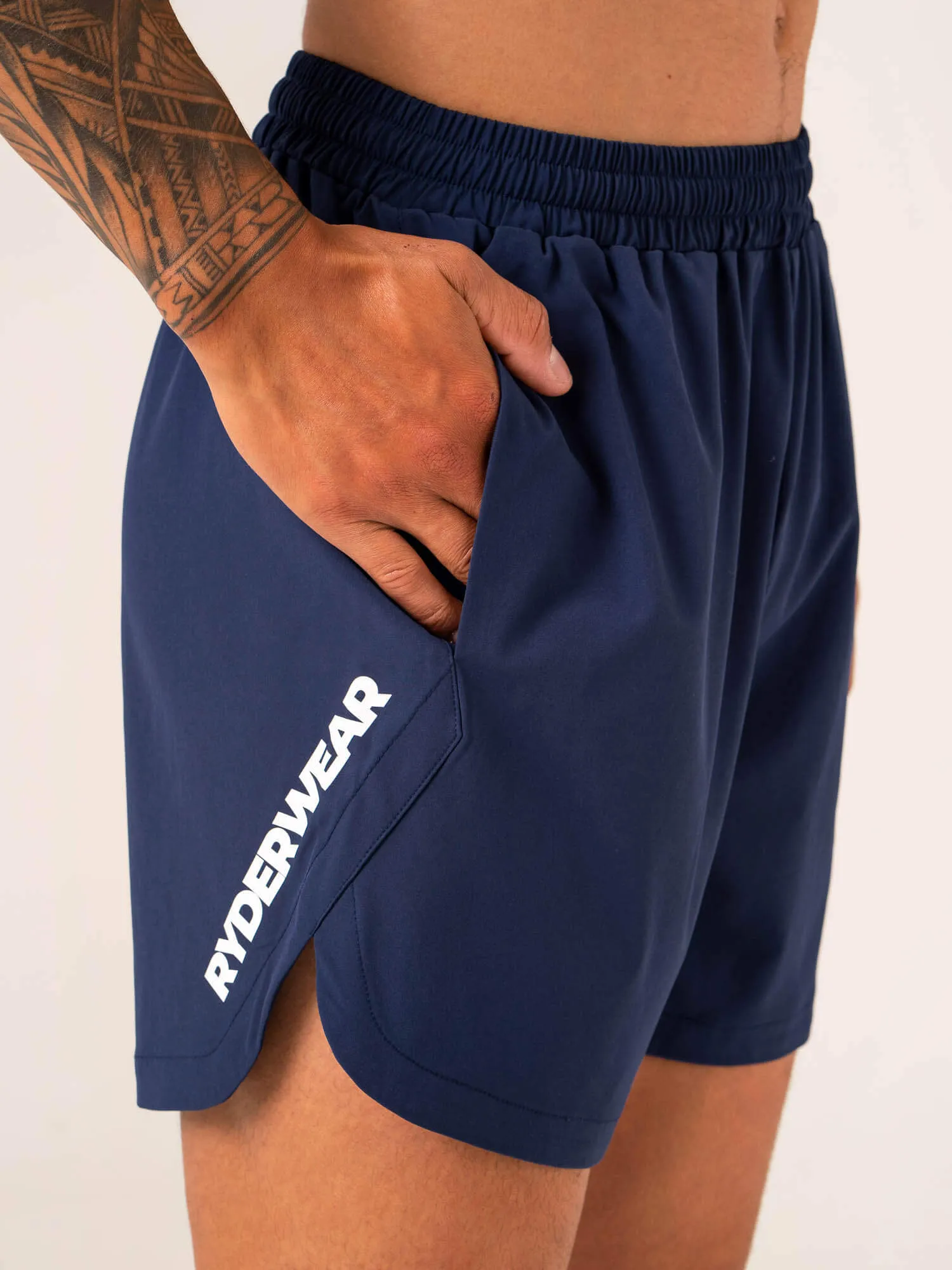 Emerge Training Short - Navy recovery wear