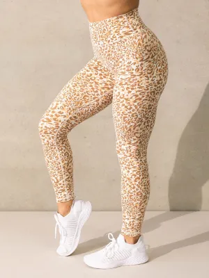 Empower High Waisted Leggings - Vanilla Leopard Dynamic design