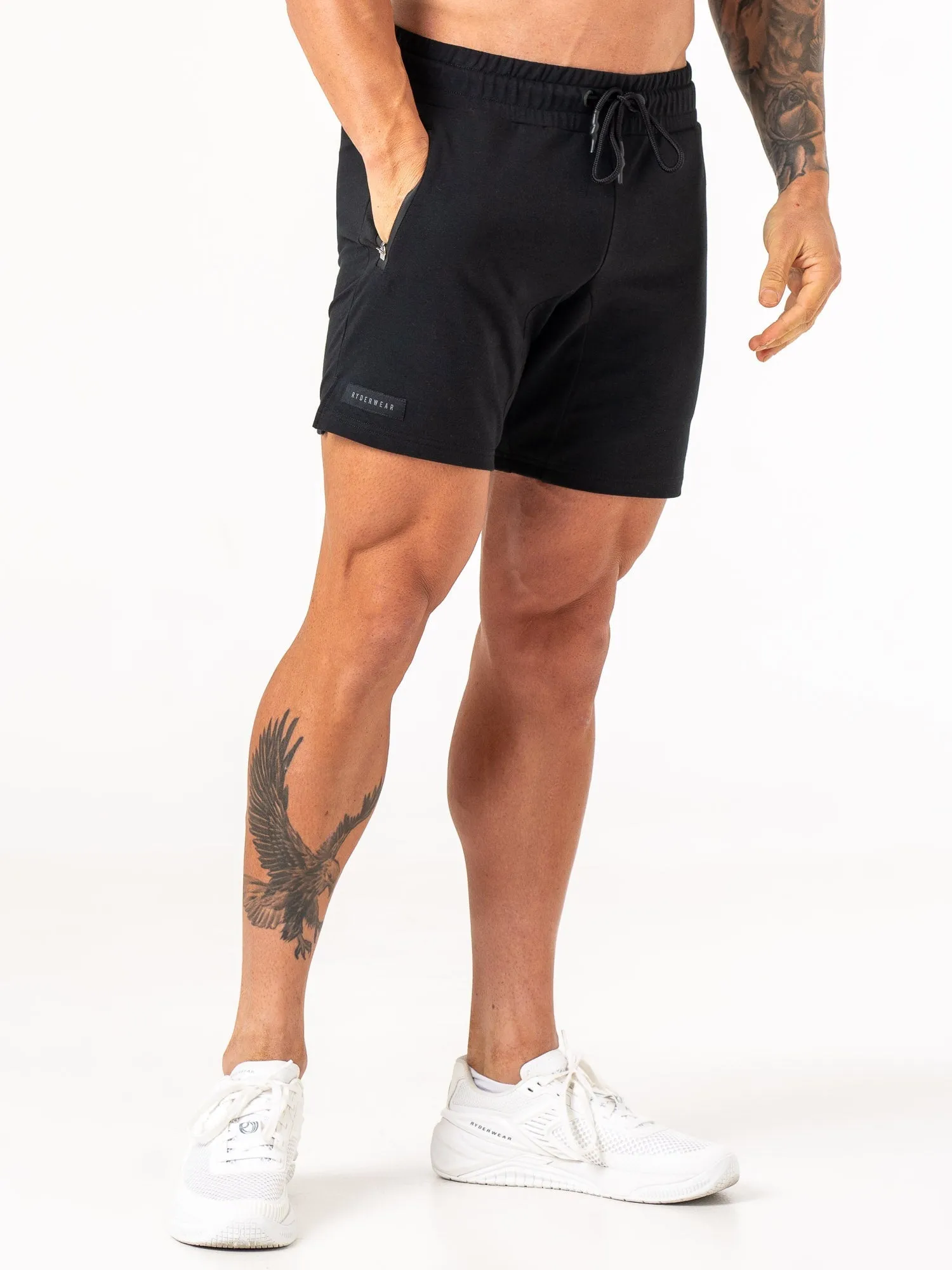 Endurance Track Shorts - Black active lifestyle