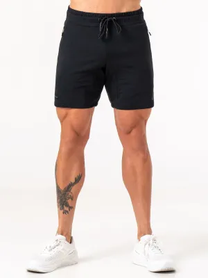 Endurance Track Shorts - Black sweat protection